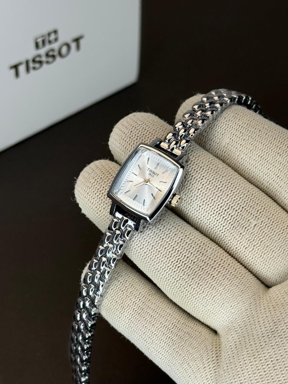 TST Classic Square Face Women’s Watch - Silver