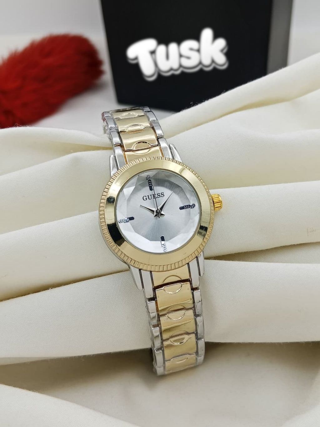 GS Elegant Round Dial Ladies Wristwatch - Two Tone