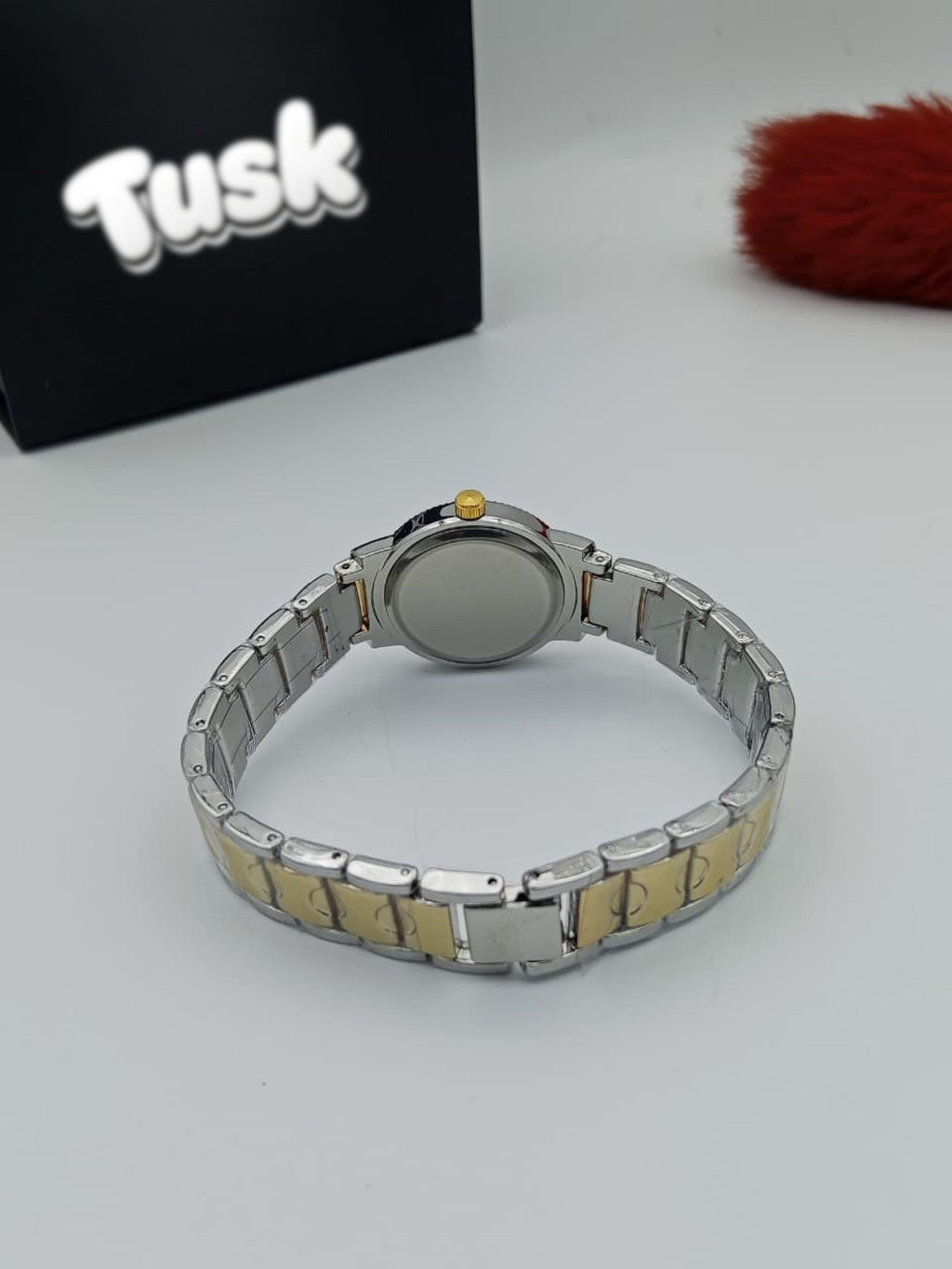 GS Elegant Round Dial Ladies Wristwatch - Two Tone