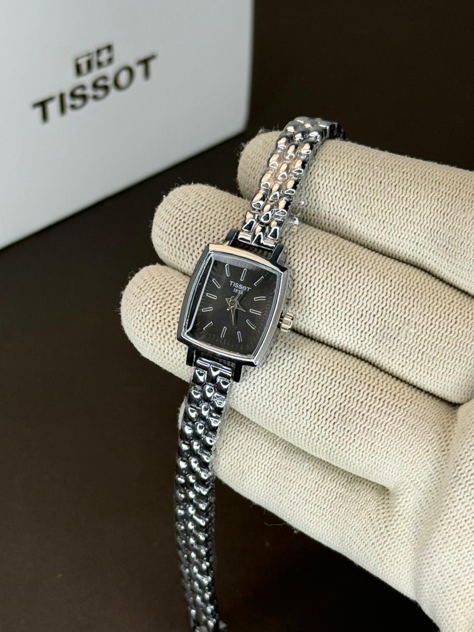 TST Classic Square Face Women’s Watch - Silver