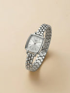TST Classic Square Face Women’s Watch - Silver