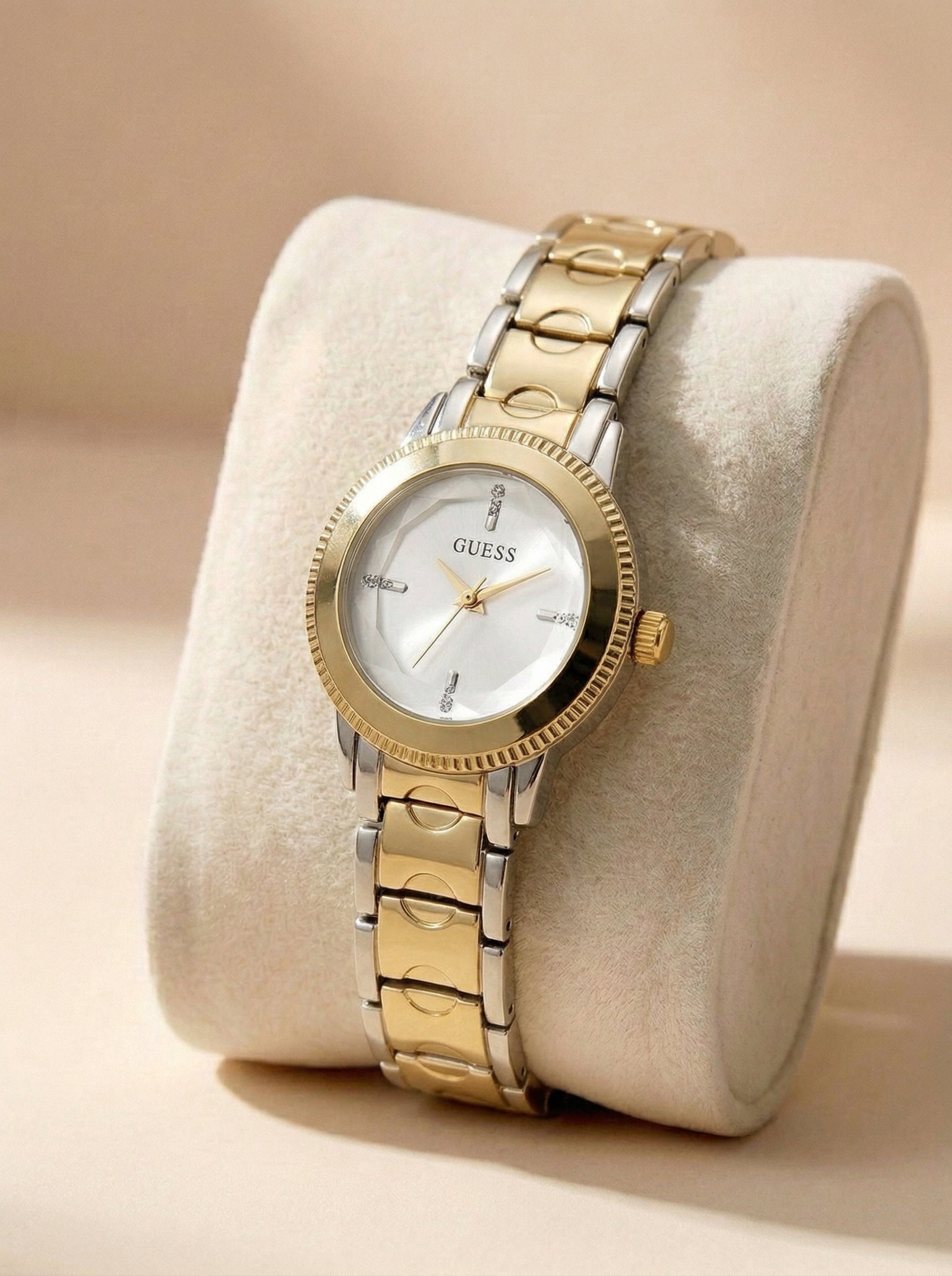 GS Elegant Round Dial Ladies Wristwatch - Two Tone