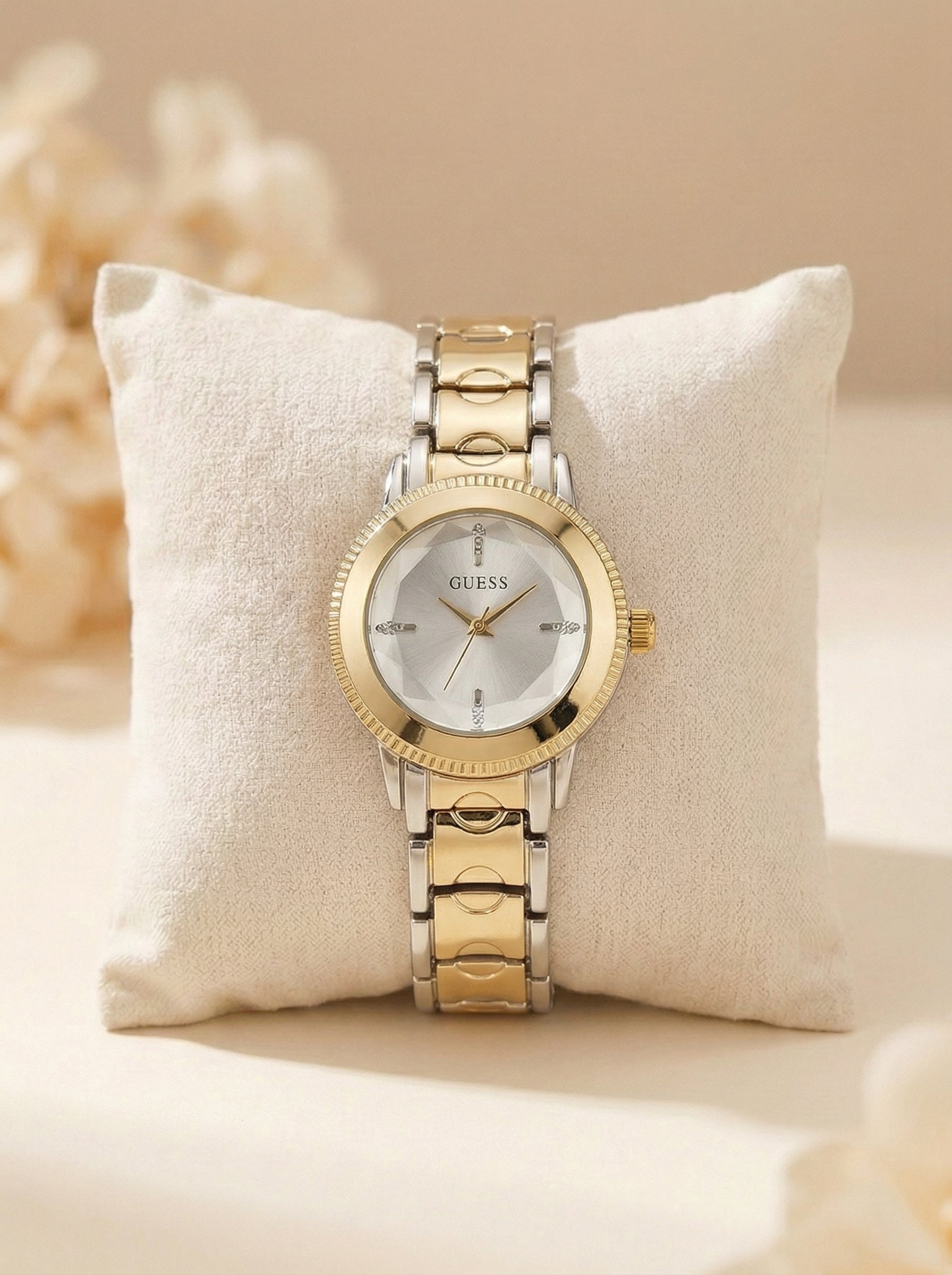 GS Elegant Round Dial Ladies Wristwatch - Two Tone