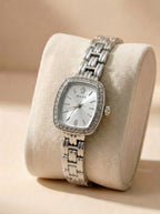 RLX Cellini Diamond Studs Ladies Watch - Full Silver