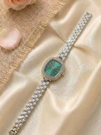 RLX Cellini Diamond Studs Ladies Watch - Silver Green