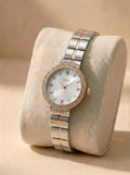Dior Luxury Ladies' Chain Watch – Stone Encrusted - Rose Gold Silver