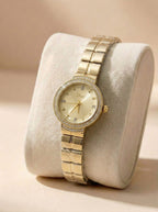 Dior Luxury Ladies' Chain Watch – Stone Encrusted - Full Gold