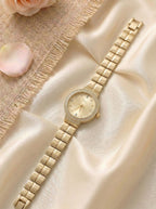 Dior Luxury Ladies' Chain Watch – Stone Encrusted - Full Gold