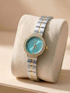 Dior Luxury Ladies' Chain Watch – Stone Encrusted - Two Tone Green