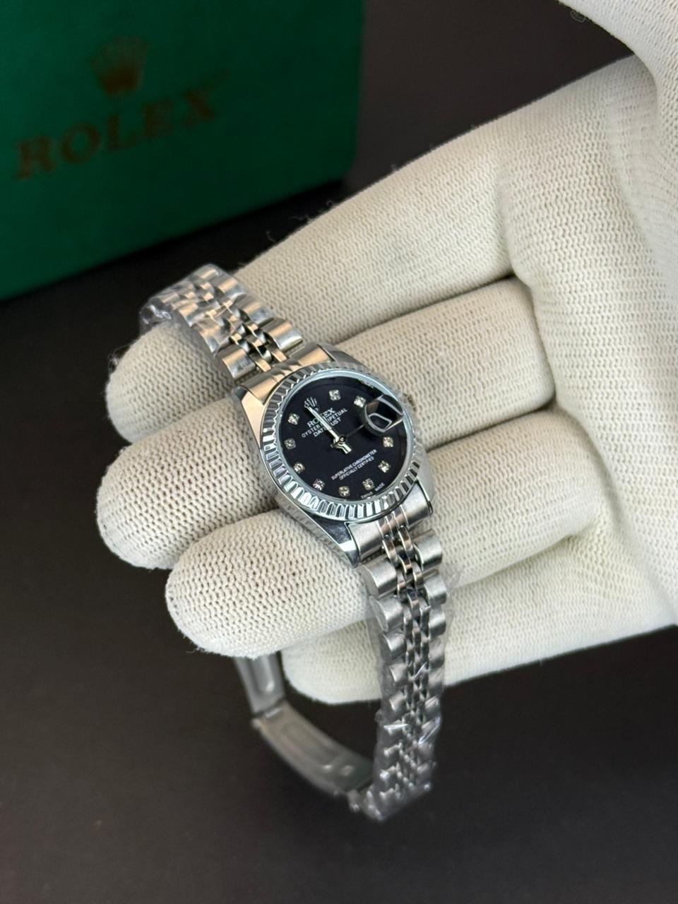 Datejust Diamond Accents Women’s Watch - Black Dial